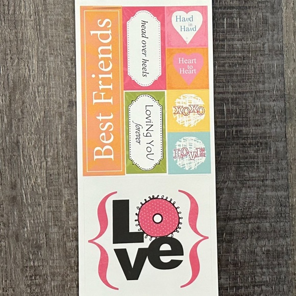 💞 New Best Friends Scrapbook Craft Stickers - Picture 1 of 2